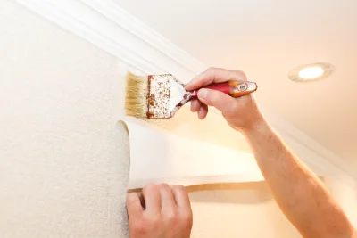 Pose de papier peint à Gurgy-la-Ville — revêtements muraux et toiles de verre